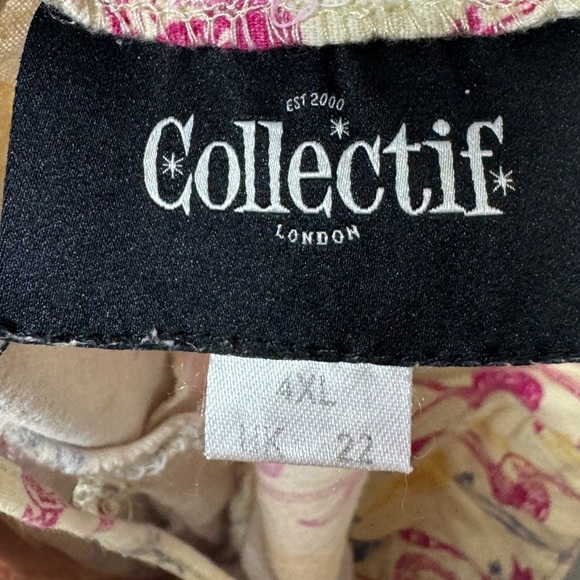 Collectif Retro Flamingo Novelty Swing Fit & Flare Yellow Blue Pink Dress 4XL - Picture 13 of 16